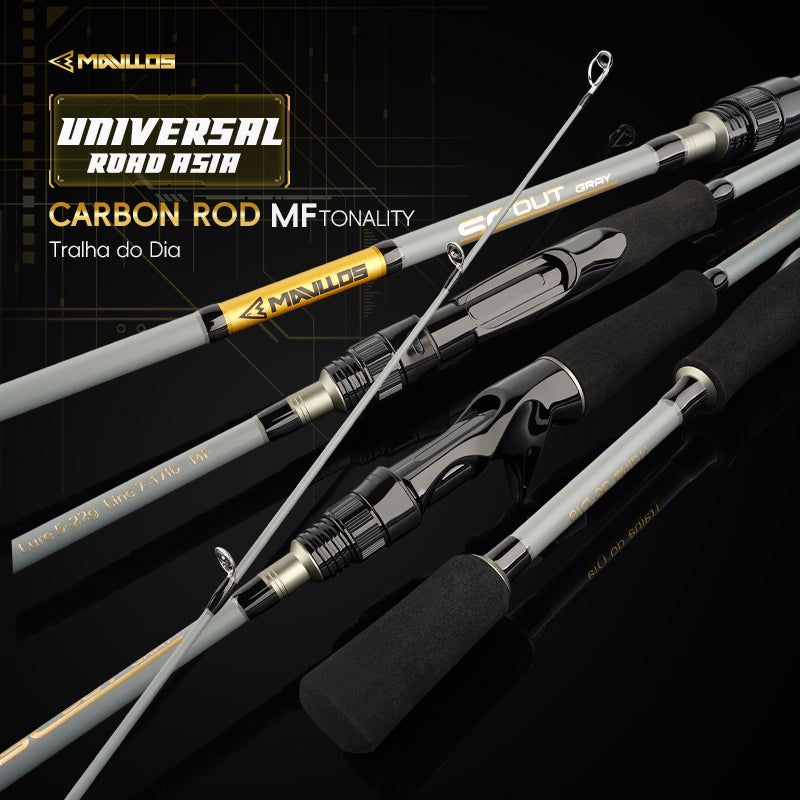 Mavllos Scout-G Bass Spinning Fishing Rod Moderate Fast Action Line 7-17lb 1.8M Fishing Rod,Lure 5-22g Light Trout Casting Rod