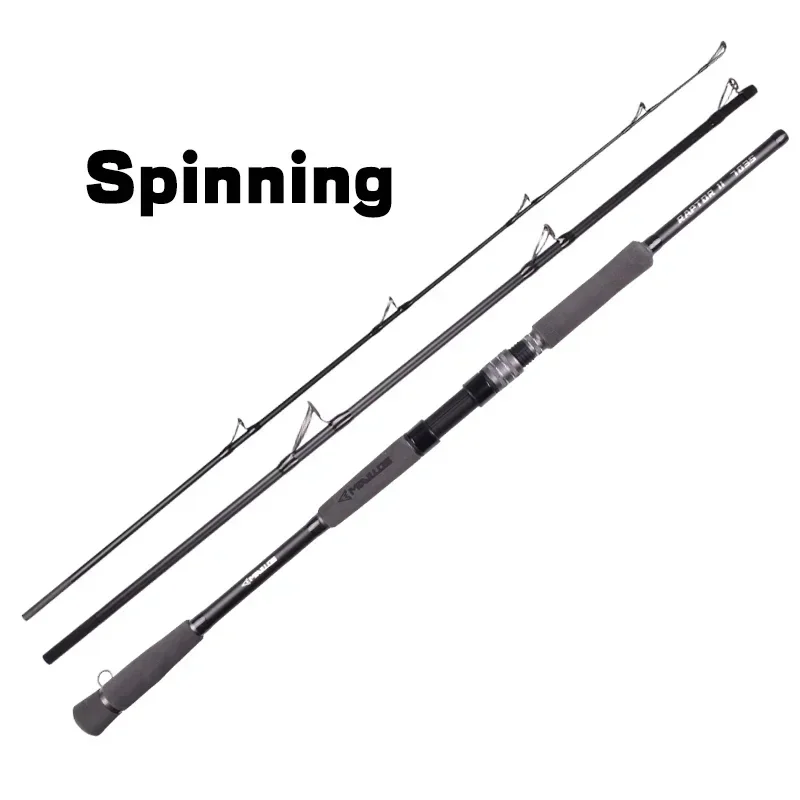 Mavllos RaptorII Spinning Fishing Rod Bait 80-250g 20-50LB 3 Sections 2.1M Light Carbon Tuna Bass Fishing Casting Jigging Rod