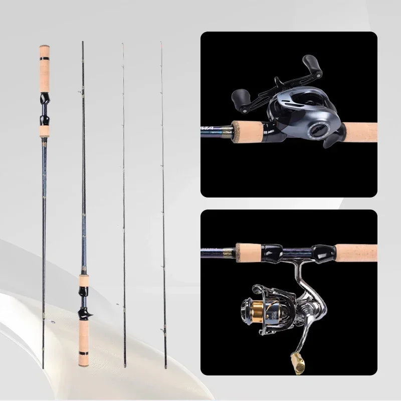 Mavllos ULTIMA Crappie Spinning Fishing Rod, Fuji Ring Fast UL Tip ,Lure 1-6g Line 2-6lb,30T Carbon Ultralight BFS Casting Rod
