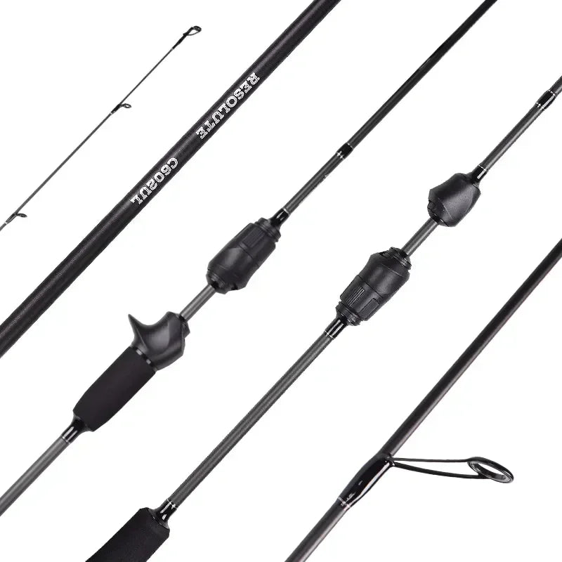 Mavllos Resolute Light BFS Casting Rod Lure 0.8-7g Line 2-6lb Toray 30T Solid Fast Tip Carbon Bass Fishing Spinning Rod