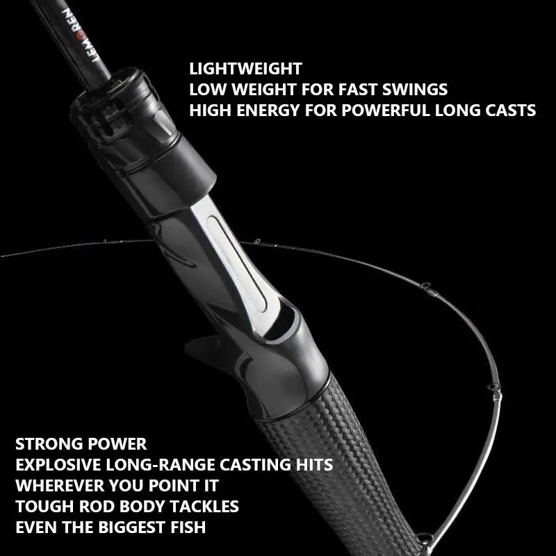 Mavllos MOXIAO Bass Spinning Rod 1.8m Line 1-12lb Lure 2-28g Fast Tip 2 Sections L Tip Light Fast Action Carbon Casting Rod