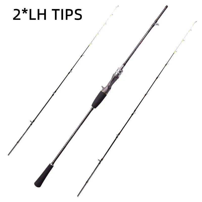 Mavllos Titanium Casting Fishing Rod Solid MH/LH Tips Lure 60-80g/80-120g Carbon Saltwater Octopus Fishing Jigging Rod