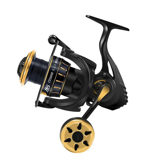 Mavllos SHARK Boat Spinning Reel for Tuna Fishing Drag Power 10kg Ratio 5.7:1 Anti-corrosion Metal Body Saltwater Jigging Reel