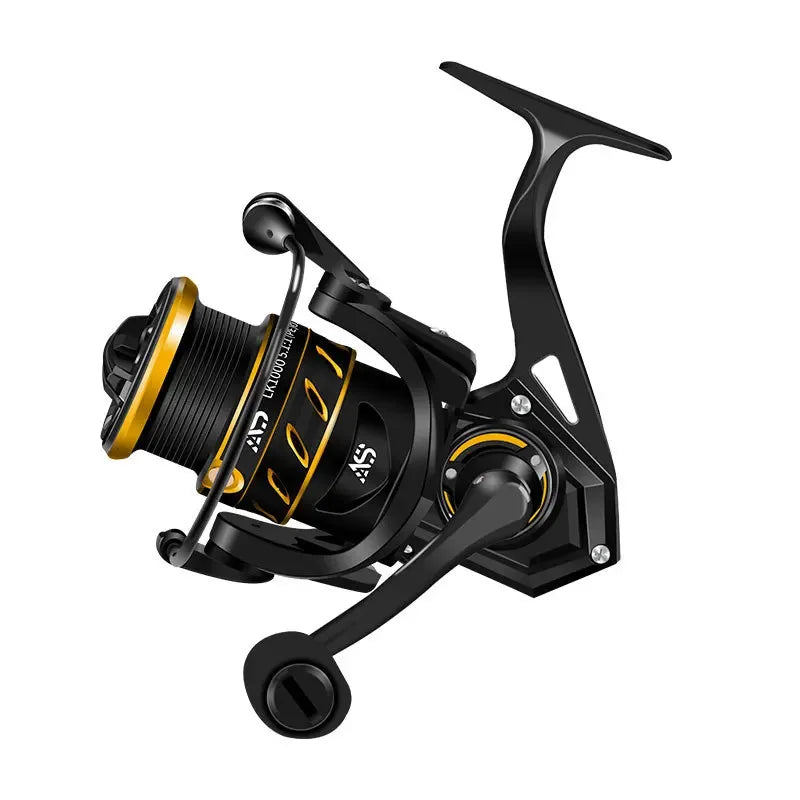 Mavllos Umbra Bass Fishing Reel Ratio 5.1:1 Brake Force 10KG Aluminum Shallow Spool Bass Saltwater Jigging Fishing Reel