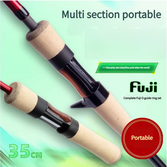 Mavllos Lightning Carbon Light Bass Spinning Rod Portable Travel Fishing Tackle Lure 3-12g/4-18g General Fishing Casting Rod