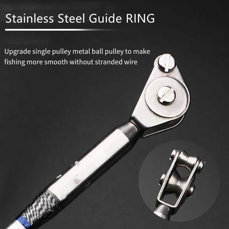 Mavllos Hegemon Saltwater Jigging Rod with Stainless Steel Guide Ring Lure 200-800g 50-80lb Superhard Tuna Spinning Fishing Rod