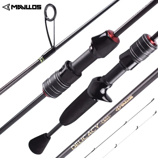 Mavllos Delicacy Fishing Rod,Two Tips,Lure 0.6-8g/0.8-10g Line 2-6lb