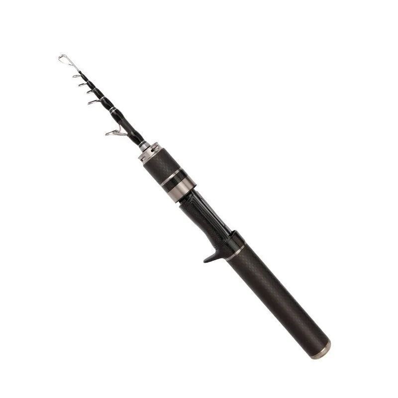 Mavllos JINWEI Carbon Lure Rod 1.5m 1.8m Portable Travel Trout Spinning Casting Rod Lure 2-10g 2-8lb Light Telescope Fishing Rod