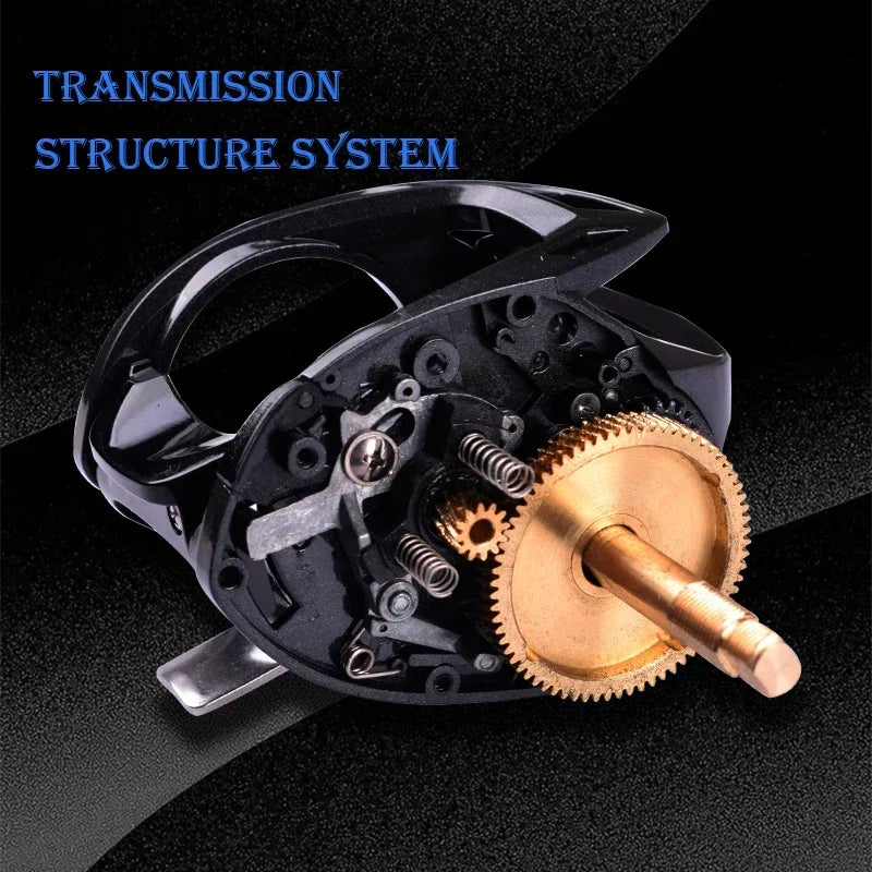 Mavllos Decrk Saltwater Baitcasting Reel with 15KG Drag Power Ratio 6.4:1 Resistant Corrosion Sea Jigging Bait Casting Reel