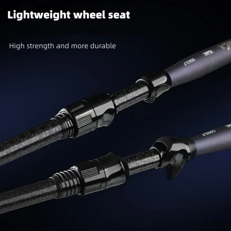 Mavllos ORCA Bass Spinning Rod with Fast Action,Lure 1-8g Line 2-6lb FUJI Guide Light Carbon BFS Casting Rod Fishing Bass Pike