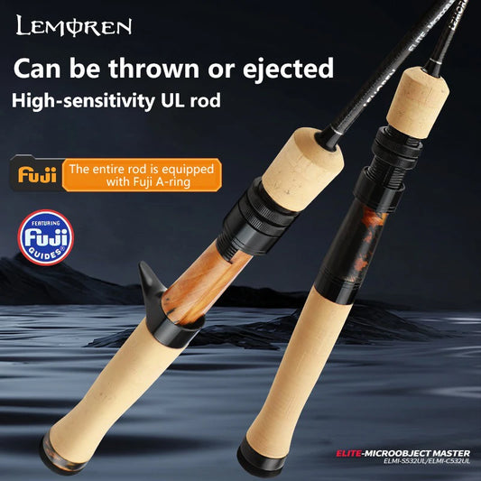 Mavllos Elite UL Tip Micro Spinning Rod Lure 1-6g Line 1-4lb Fuji A Guide Set Fast Action Stream Carbon Spinning Fishing Rod