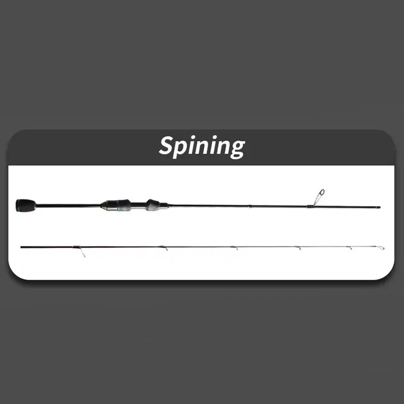 Mavllos Assault Bass Spinning Fishing Rod Lure 0.5-8g Line 1-7lbs Fast Action Light Carbon Solid Tip Snapper Fishing Casting Rod
