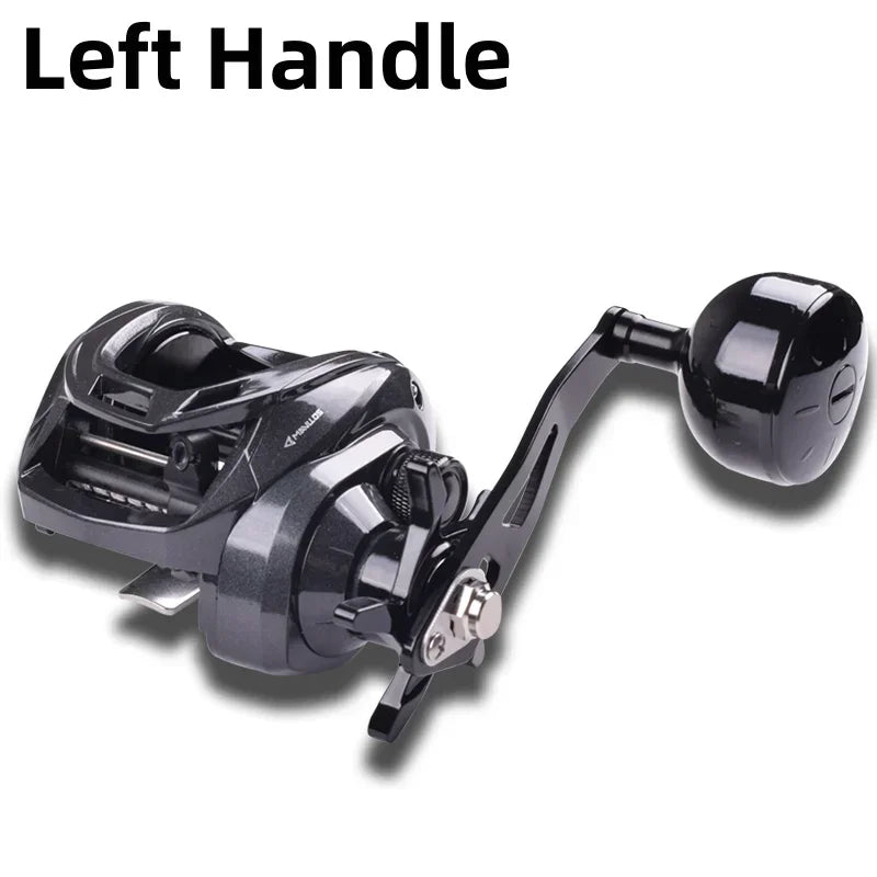 Mavllos Decrk Saltwater Baitcasting Reel with 15KG Drag Power Ratio 6.4:1 Resistant Corrosion Sea Jigging Bait Casting Reel