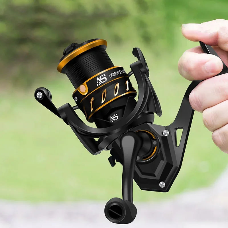 Mavllos Umbra Bass Fishing Reel Ratio 5.1:1 Brake Force 10KG Aluminum Shallow Spool Bass Saltwater Jigging Fishing Reel