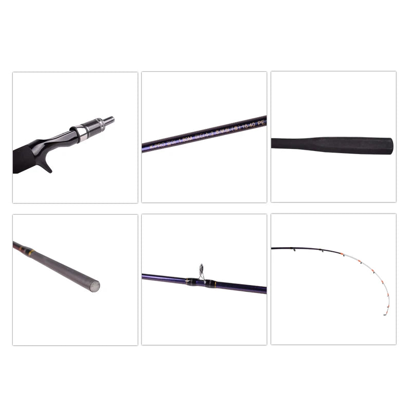 Mavllos Hermit MH Solid Tip Octopus Fishing Rod 1.7M Lure 60-150g Saltwater Jigging Rod, Fishing Squid Cuttlefishing Casting Rod