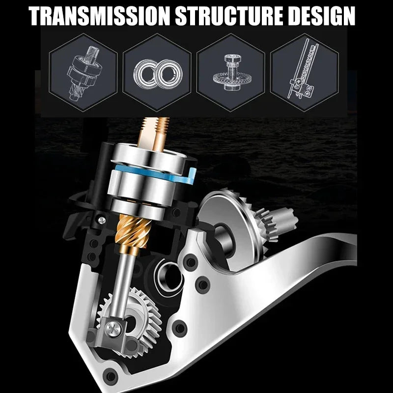 Mavllos ChiYou Boat Fishing Reel with Metal Frame Anti-corrosion Design Drag Power 15kg Saltwater Tuna Fishing Spinning Reel