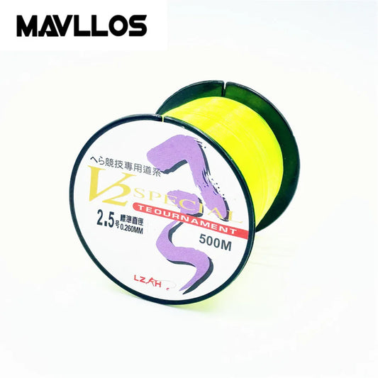 Mavllos 500m Monofilament Fishing Nylon Line #0.4-#10 carp fishing tackle Cut Water Fast Wear Resistant Carp Rock Fishing Line