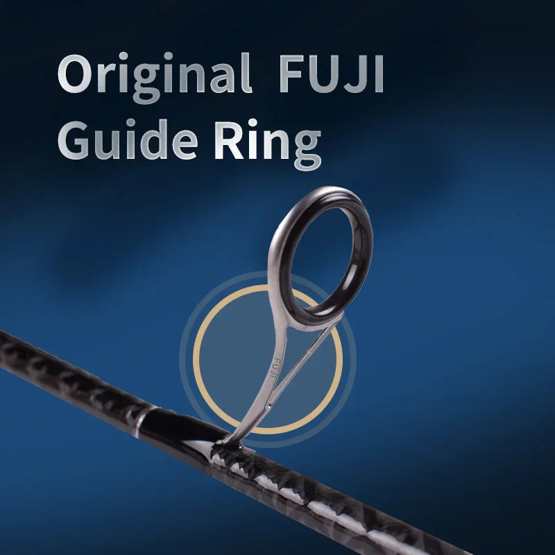 Mavllos Plume BFS Casting Rod with Fuji Ring Lure 0.6-8g 40T Toray Carbon Fast Action UL Solid Tip Fishing Casting Spinning Rod