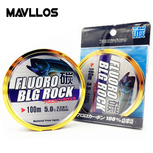 Mavllos Reme Fluoro Carbon Fishing Line 100M 2-38LB Wear-resistant Monofilament Fluorocarbon Coating Nylon Fishing Line