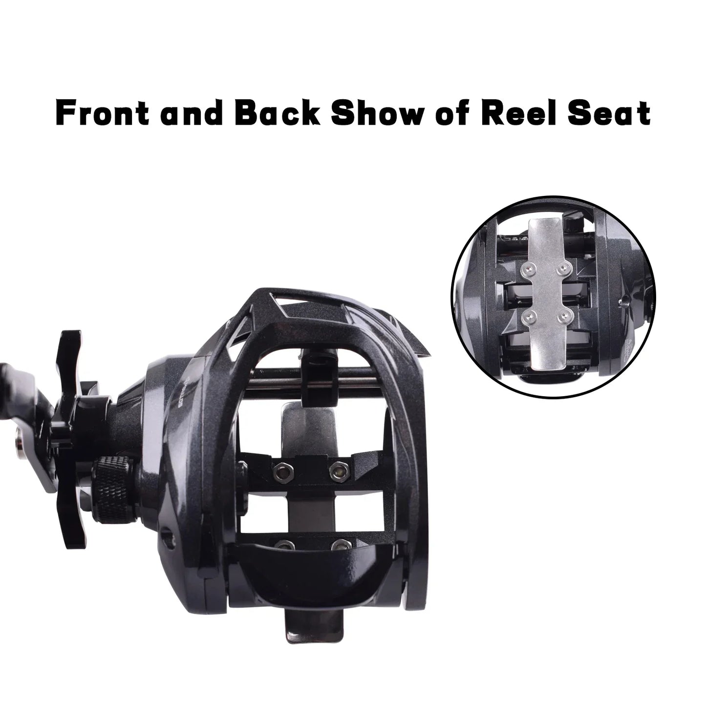 Mavllos Decrk Saltwater Baitcasting Reel with 15KG Drag Power Ratio 6.4:1 Resistant Corrosion Sea Jigging Bait Casting Reel