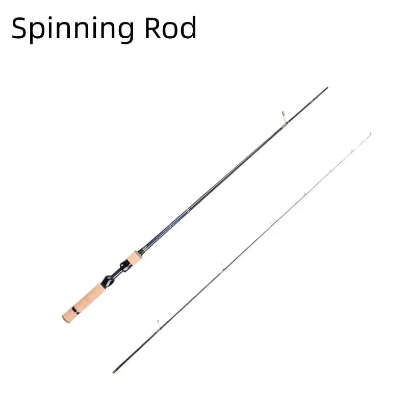 Mavllos ULTIMA Crappie Spinning Fishing Rod, Fuji Ring Fast UL Tip ,Lure 1-6g Line 2-6lb,30T Carbon Ultralight BFS Casting Rod