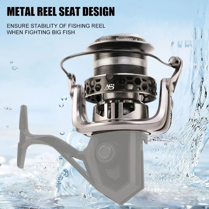 Mavllos ChiYou Boat Fishing Reel with Metal Frame Anti-corrosion Design Drag Power 15kg Saltwater Tuna Fishing Spinning Reel