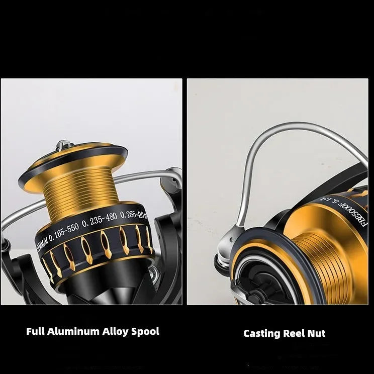 Mavllos KUAFU Saltwater Jigging Reel Ratio 5.7:1 Drag Power 20kg Metal Seat Anti-corrosion Design Tuna Spinning Fishing Reel
