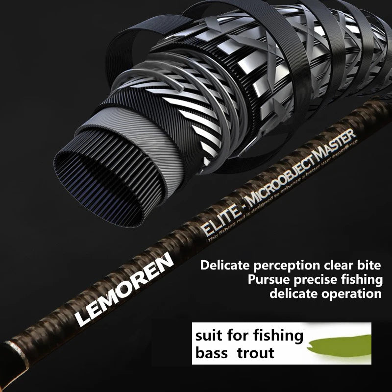 Mavllos Elite UL Tip Micro Spinning Rod Lure 1-6g Line 1-4lb Fuji A Guide Set Fast Action Stream Carbon Spinning Fishing Rod