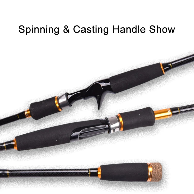 Mavllos YKing Snapper Fishing Spinning Rod Lure 10-25g Line 12-25lb 3 Sections Portable Carbon Light Perch Fishing Casting Rod