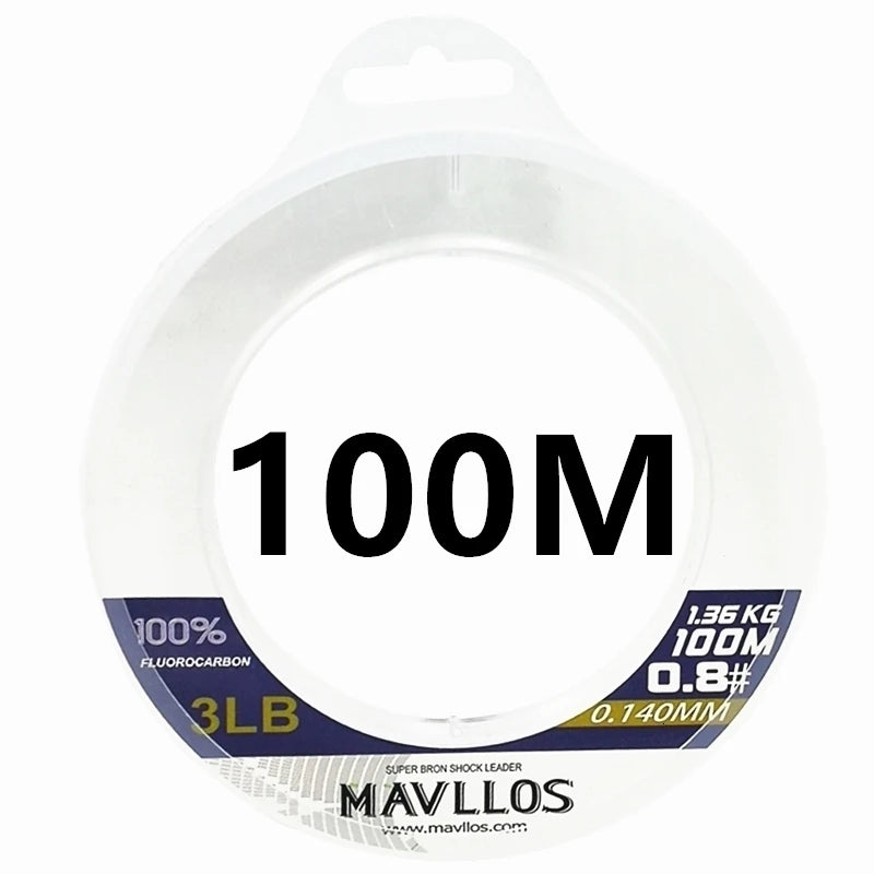 Mavllos Darcy Wear-resistant Carbon Line, 50M 100M 3-32lbs Japan Orignal Monofilament Fast Sinking Leader Carbon Fishing Line