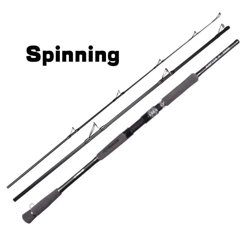 Mavllos RaptorII Spinning Fishing Rod Bait 80-250g 20-50LB 3 Sections 2.1M Light Carbon Tuna Bass Fishing Casting Jigging Rod