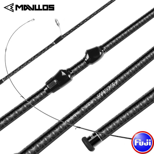 Mavllos Plume BFS Casting Rod with Fuji Ring Lure 0.6-8g 40T Toray Carbon Fast Action UL Solid Tip Fishing Casting Spinning Rod
