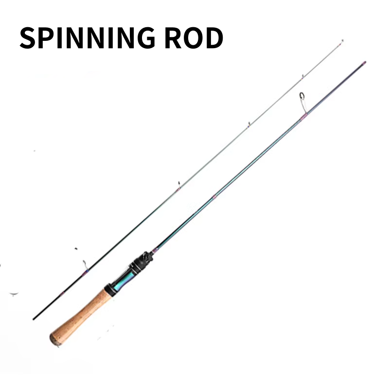 Mavllos Rancy Trout Fishing Rod with UL Solid Tip Fast,Lure 0.6-8g Ultra Light Spinning Rod Line 2-6lb for Fishing Bass Pike