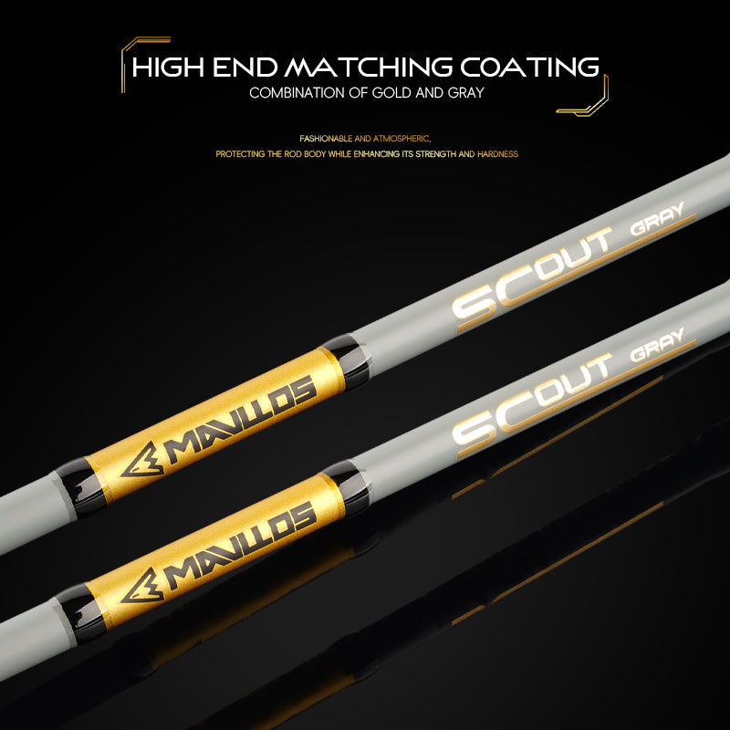 Mavllos Scout-G Bass Spinning Fishing Rod Moderate Fast Action Line 7-17lb 1.8M Fishing Rod,Lure 5-22g Light Trout Casting Rod