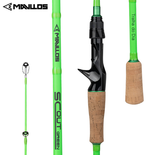 Mavllos Scout Bass Spinning Fishing Rod Moderate Fast Action Line 7-17lb 1.8M Fishing Rod,Lure 5-22g Light Casting Rod