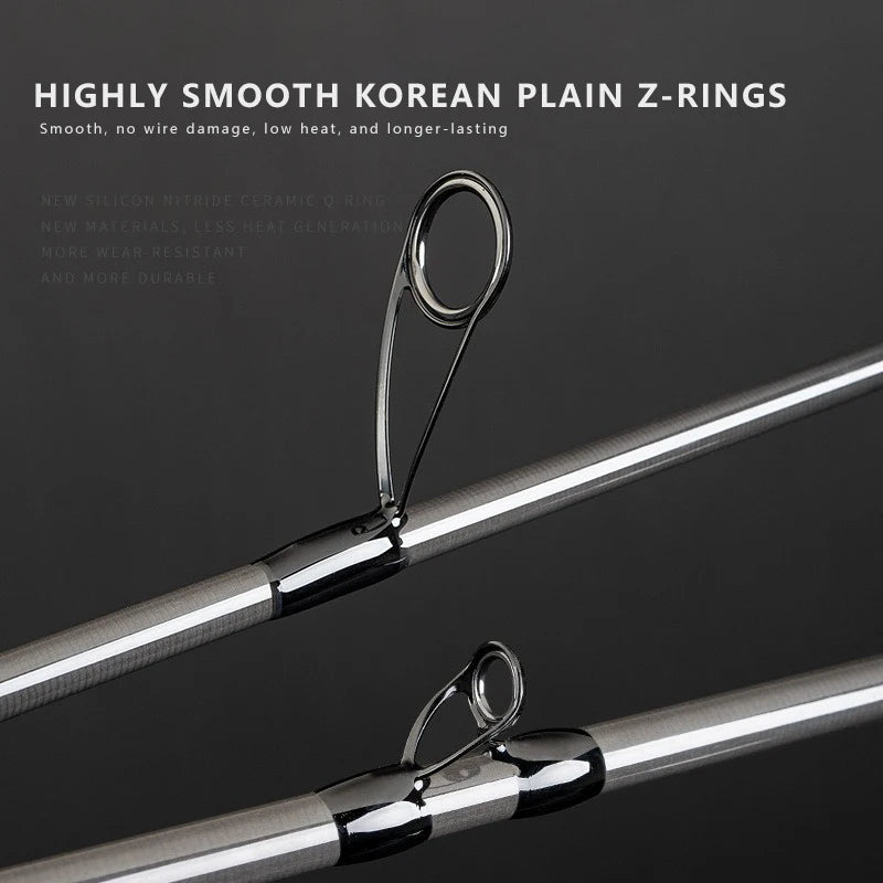 Mavllos XIJIA Chub Spinning Rod Line 15- 27LB Lure 10-35G 2 Sections 2.28m-2.58m Fast MH Tip Superhard Bass Fishing Casting Rod