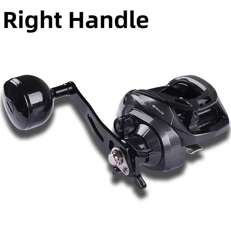 Mavllos Decrk Saltwater Baitcasting Reel with 15KG Drag Power Ratio 6.4:1 Resistant Corrosion Sea Jigging Bait Casting Reel