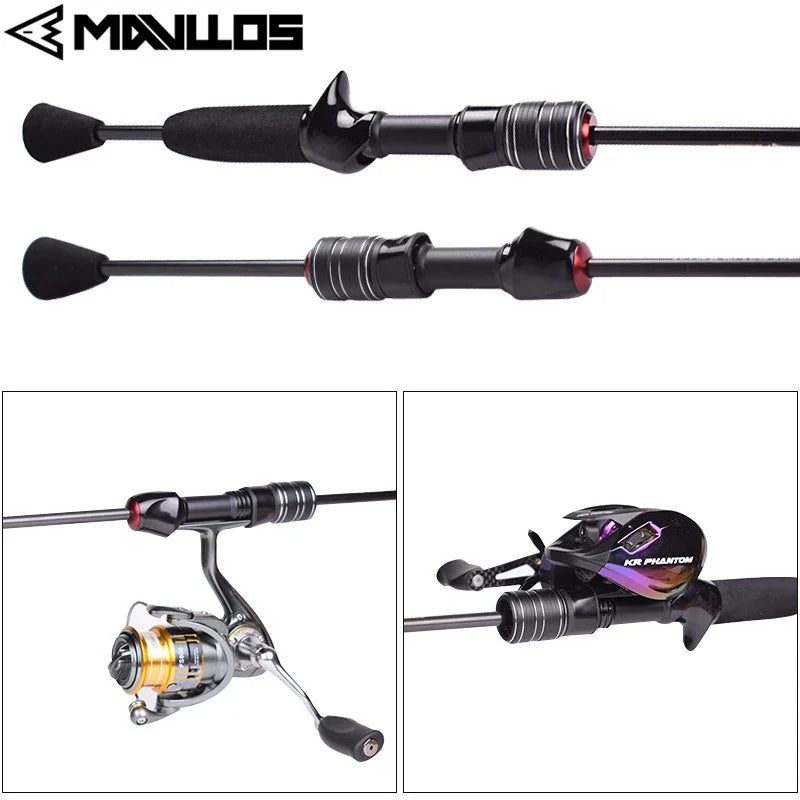 Mavllos Delicacy Fishing Rod,Two Tips,Lure 0.6-8g/0.8-10g Line 2-6lb