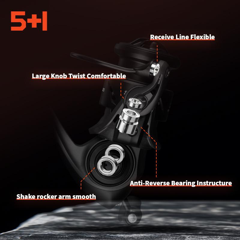 Mavllos SCYLLA II Ultralight Spinning Reel 122g Carbon Frame 5.2:1 Gear Ratio 4kg Drag Micro Lure Fishing Reel for Trout Bass